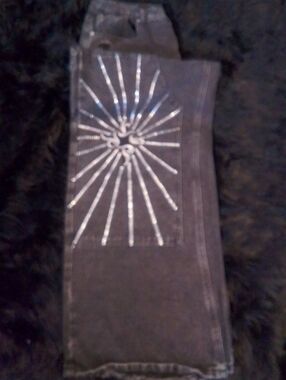 Men's Black Jeans with Radiant Stitch Detail